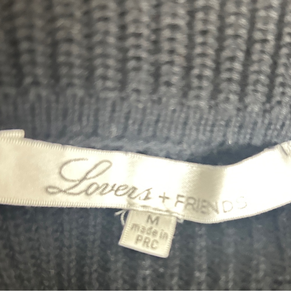 Lovers + Friends Vylete Off The Shoulder Knit Sweater Size M - Picture 7 of 7